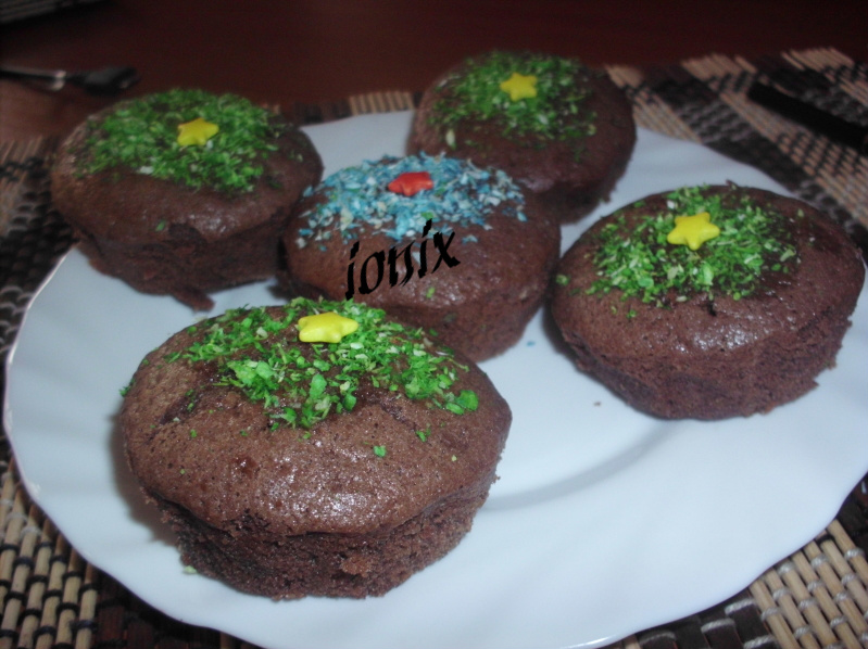 Brioşe  de cacao cu branza