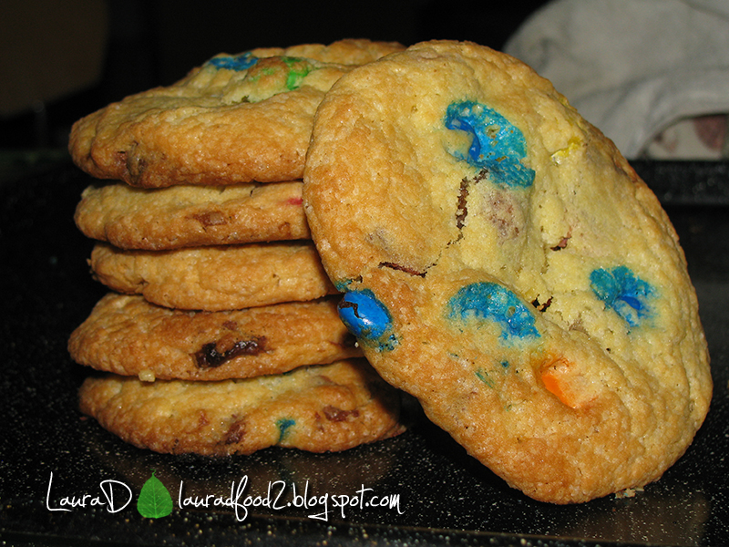 White&Milk Chocolate and M&M's Cookies