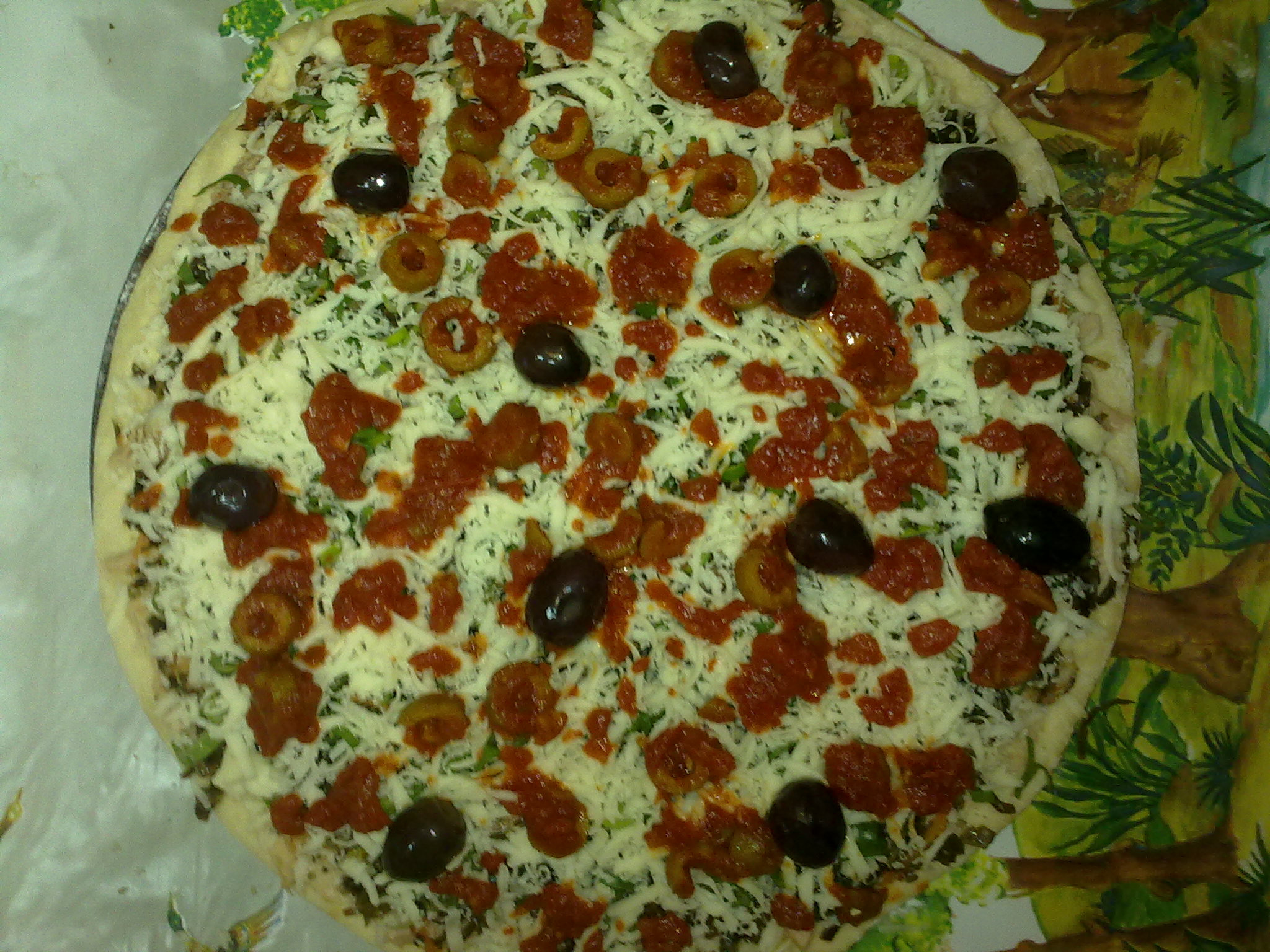 Pizza cu ton si alge de mare