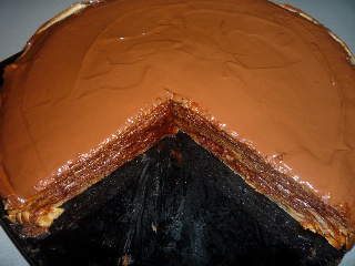 Tort de clatite cu nutella