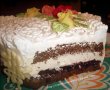 Tort cu trandafiri (cu crema mascarpone si jeleu de afine)-9