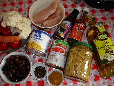 Pui cu porumb si curry