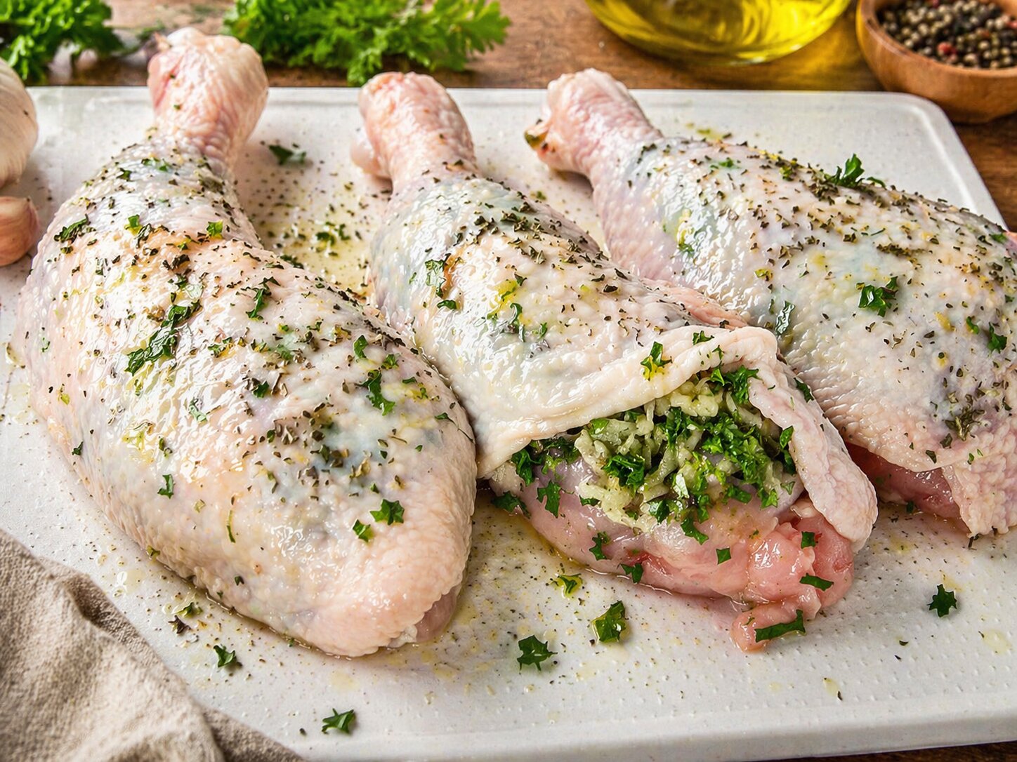 Pui cu usturoi si lamaie