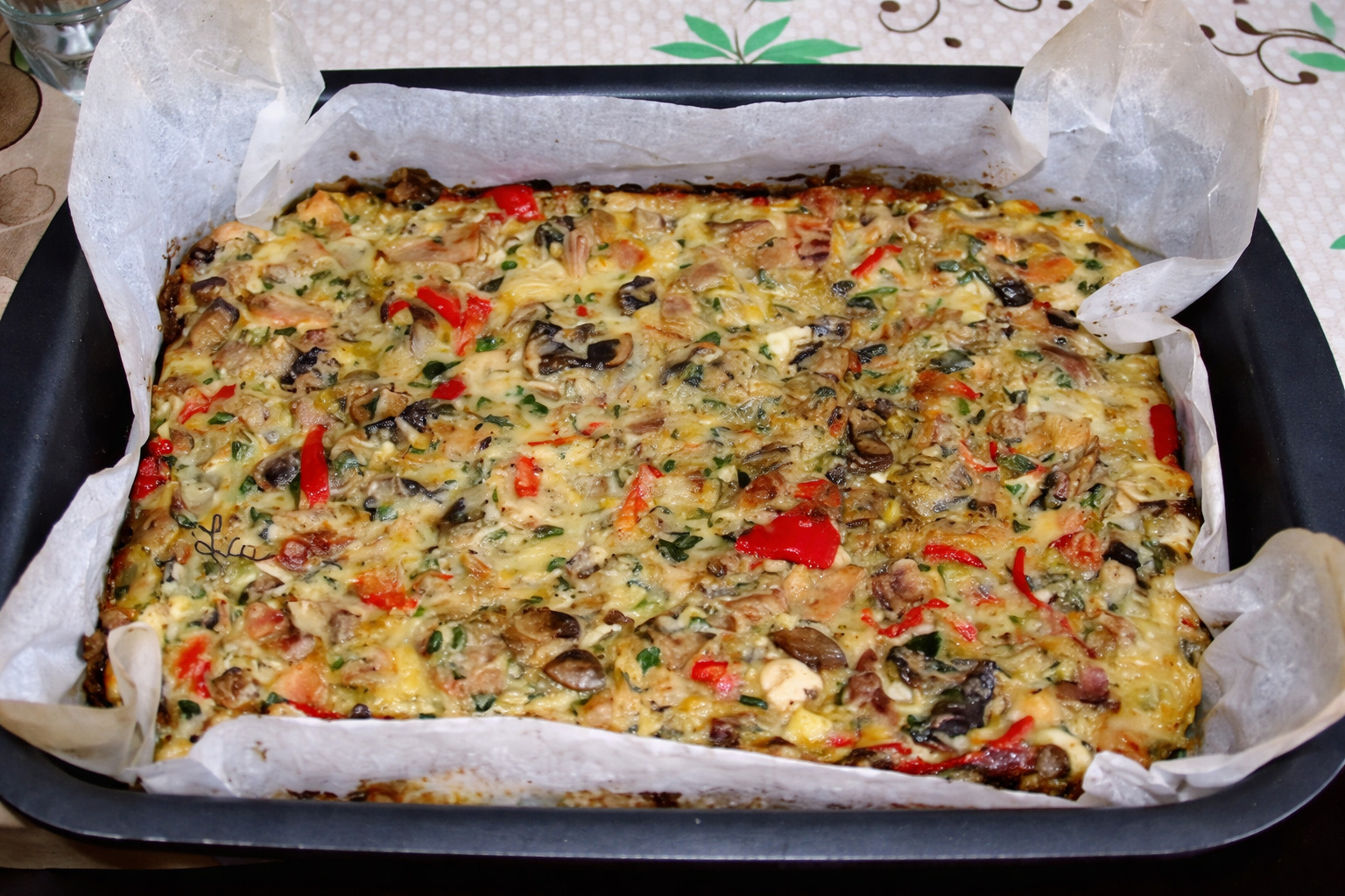 Drob din piept de pui si ciuperci