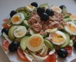 Salata cu avocado, ton si dressing de iaurt-1