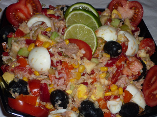 Salade Composee Du << Lys-De-Mer >>( salata multicolora de vara)