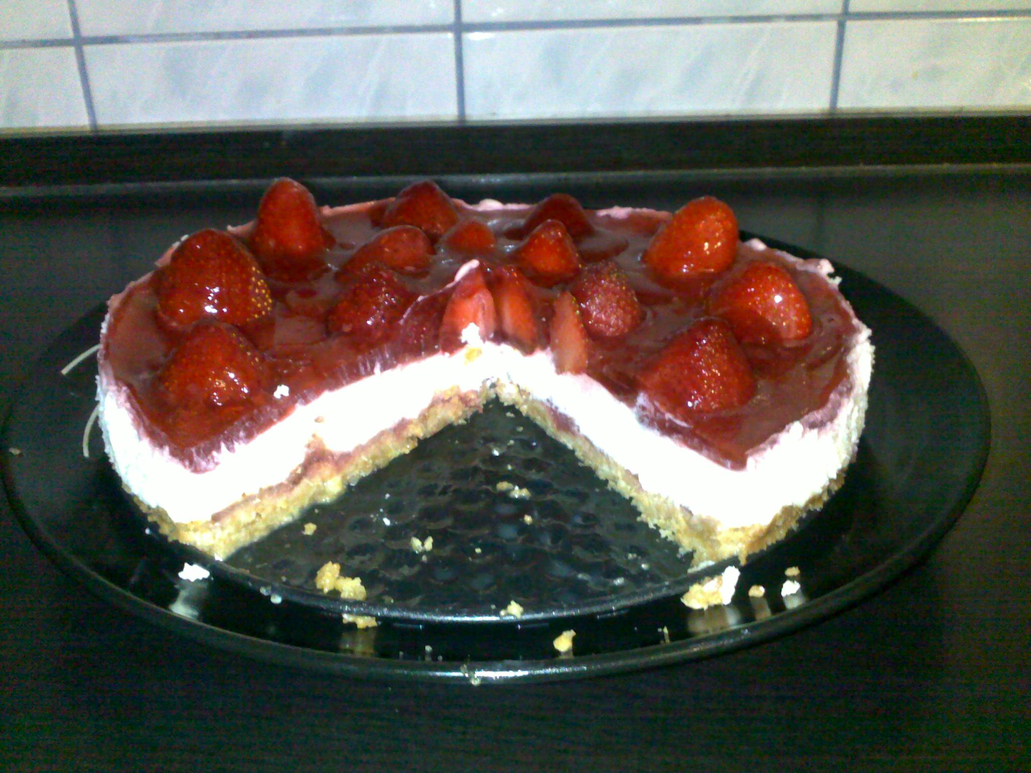 Cheesecake de capsuni