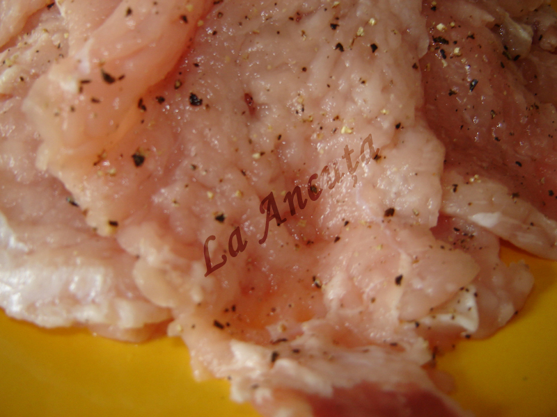 Escalop de porc cu ciuperci