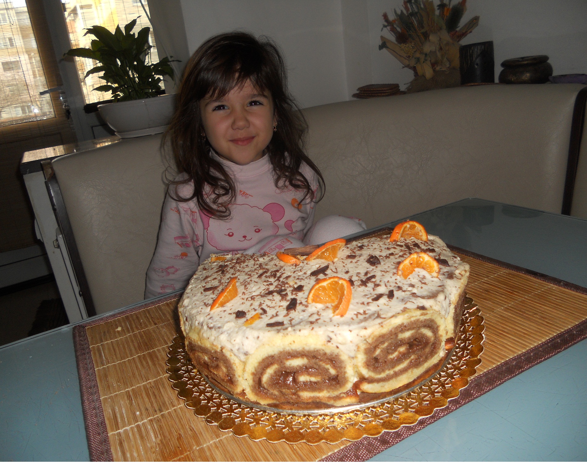 Tort  de mandarine pentru Andreea