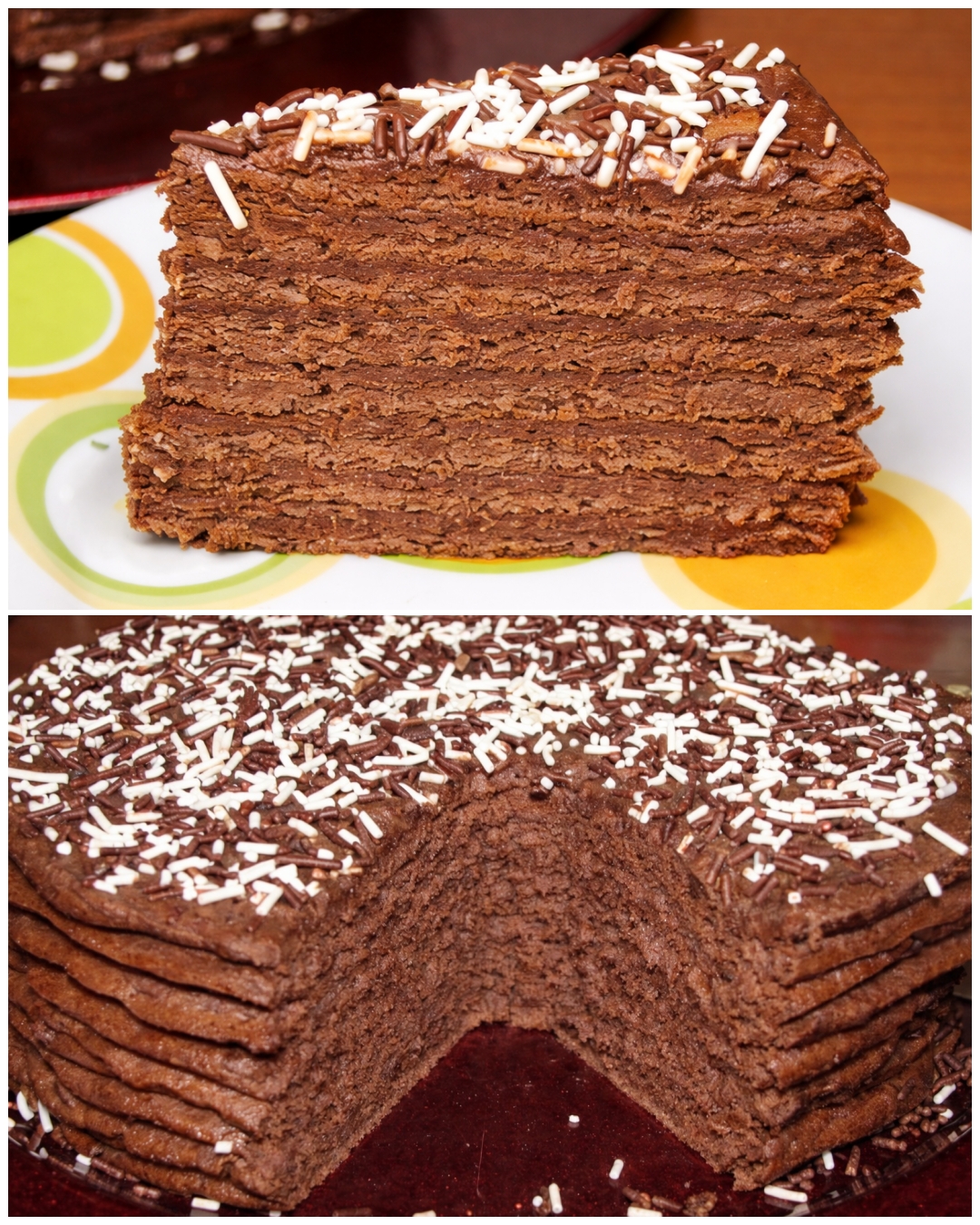 Tort cu ciocolata, foi de ciocolata...ciocolata...ciocolata...