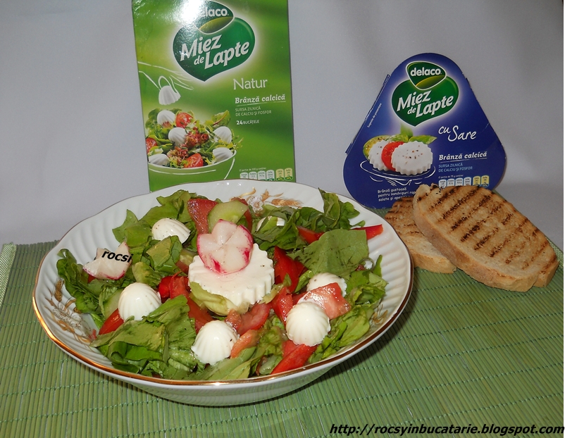 Salata de primavara cu miez de lapte Delaco