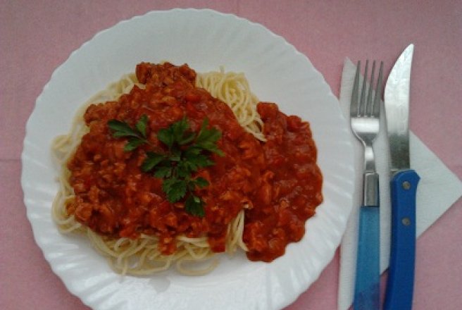 Spaghete cu carne