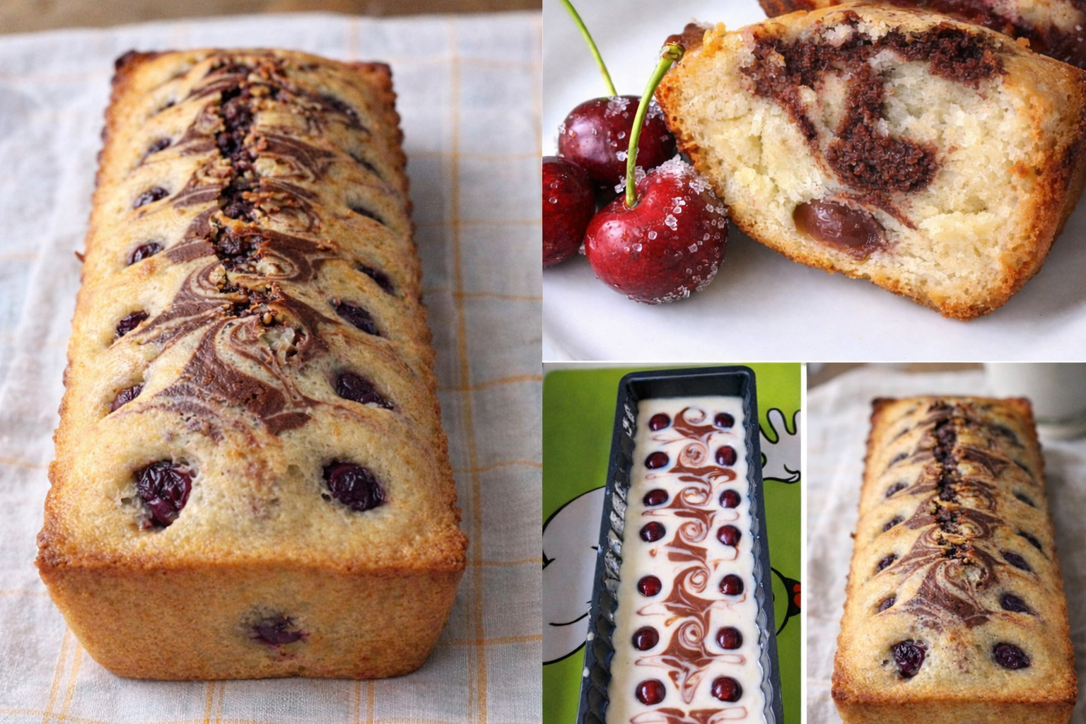 Desert chec de post cu cirese