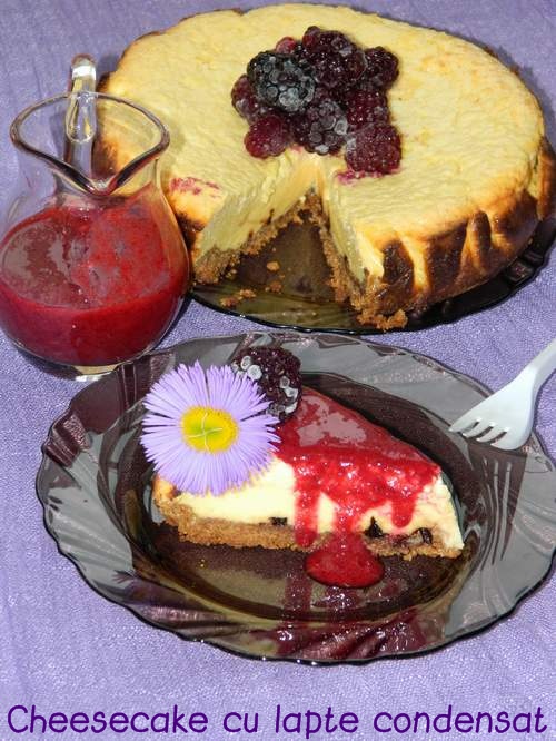 Cheesecake cu lapte condensat ( Copt)