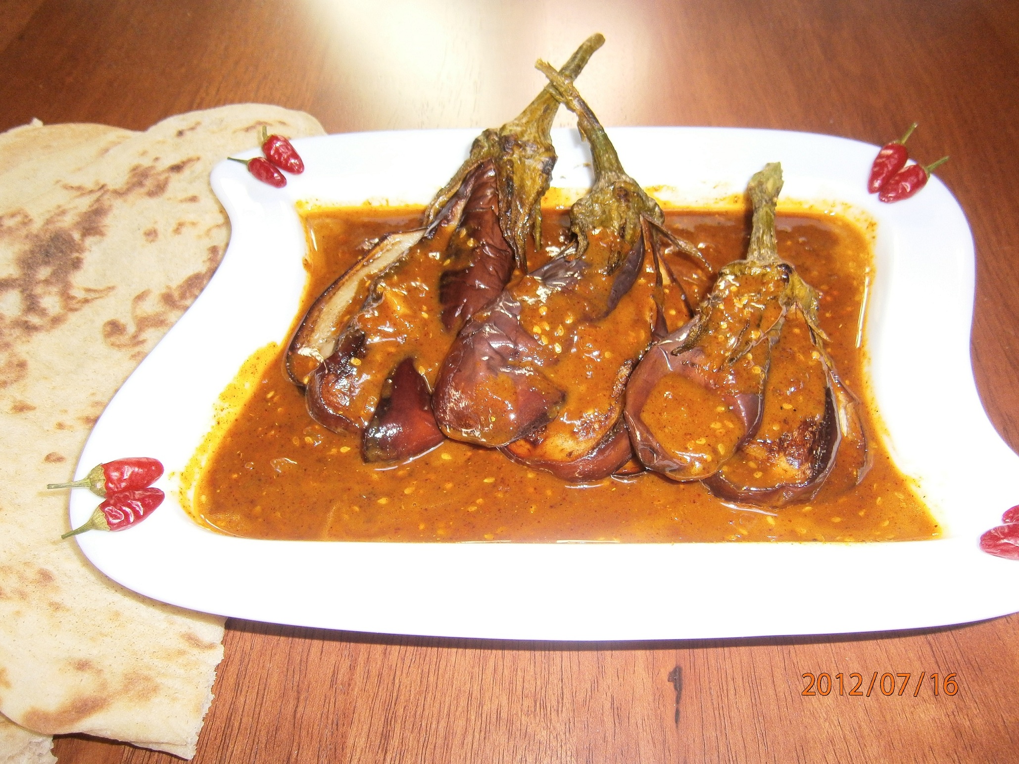 Curry cu vinete si susan-“Fried brinjal sesame curry”-reteta  srilankeza