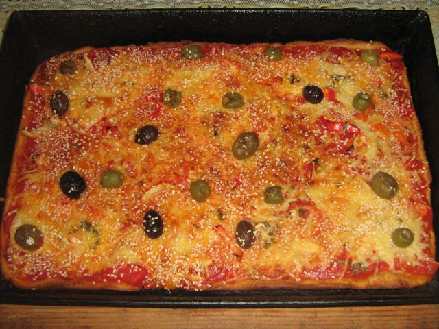 Pizza ovo -lacto-vegetariana