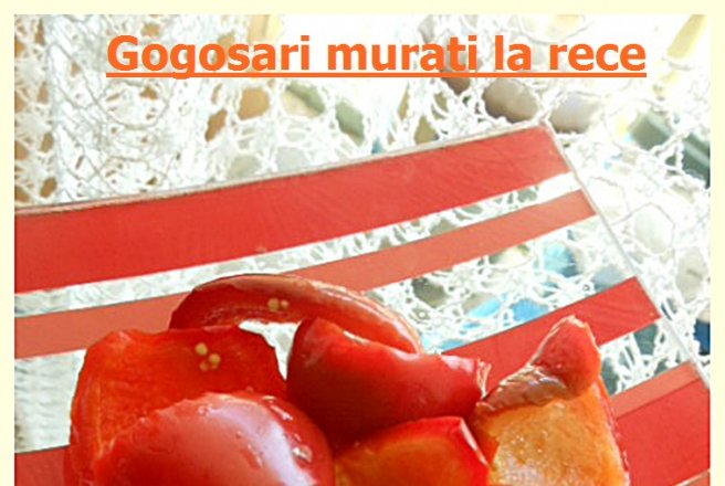 Gogosari murati la rece