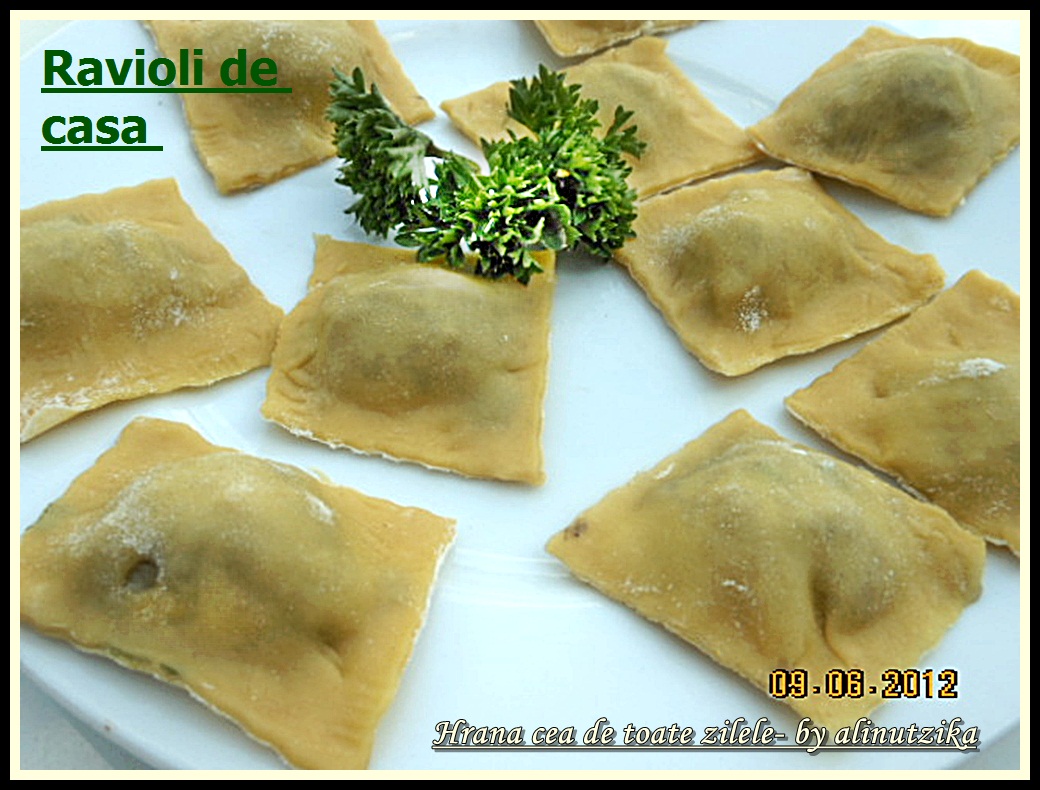 Ravioli de casa - umplute cu ciupeci