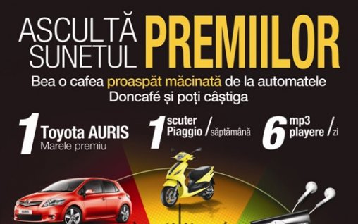 Castiga premii rasunatoare cu fiecare cafea Doncafe savurata