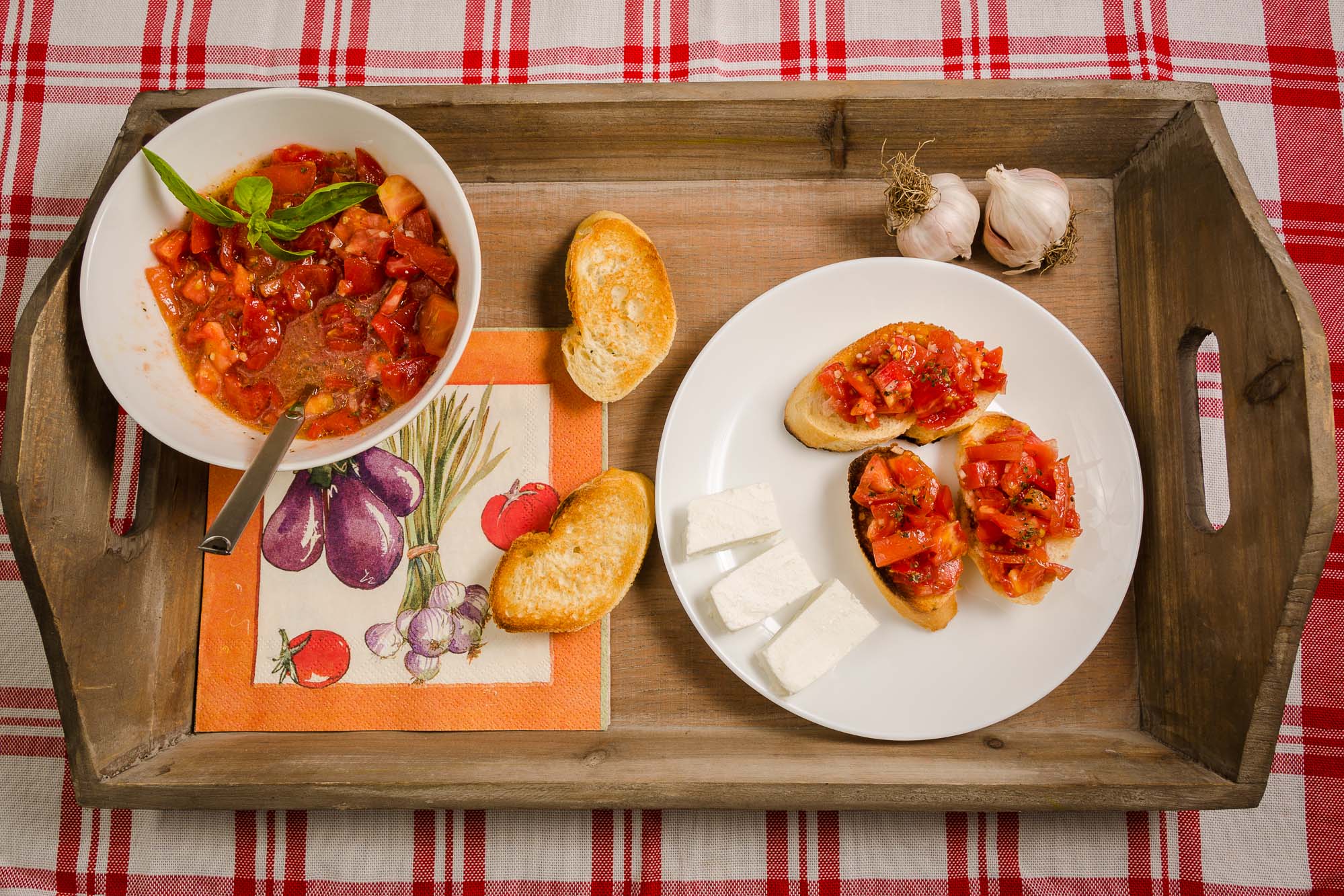 Bruschetta con feta