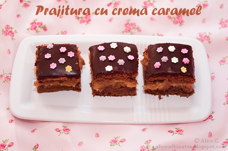 Prajitura cu crema caramel