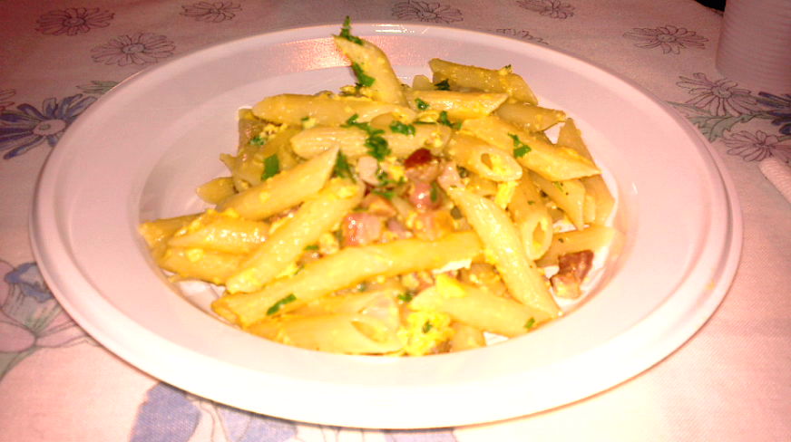 Penne alla carbonara