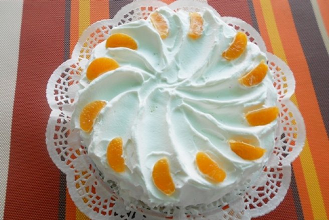 Tort cu clementine si crema de cocos