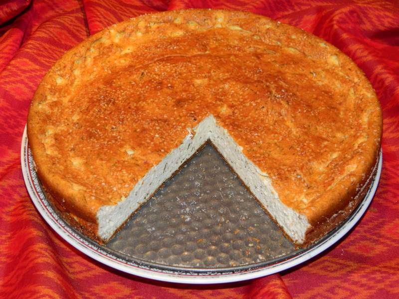 Tarta cu urda si branza de burduf