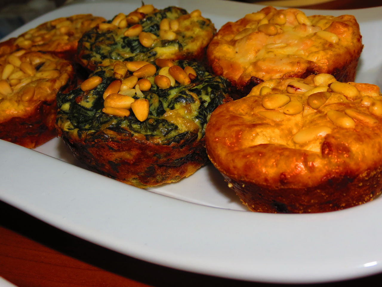 Trio mini quiche