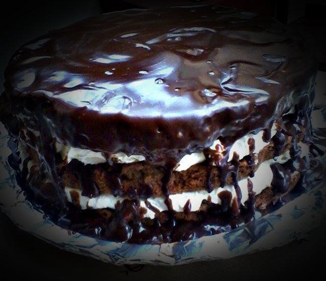 Tort de vanilie si ciocolata