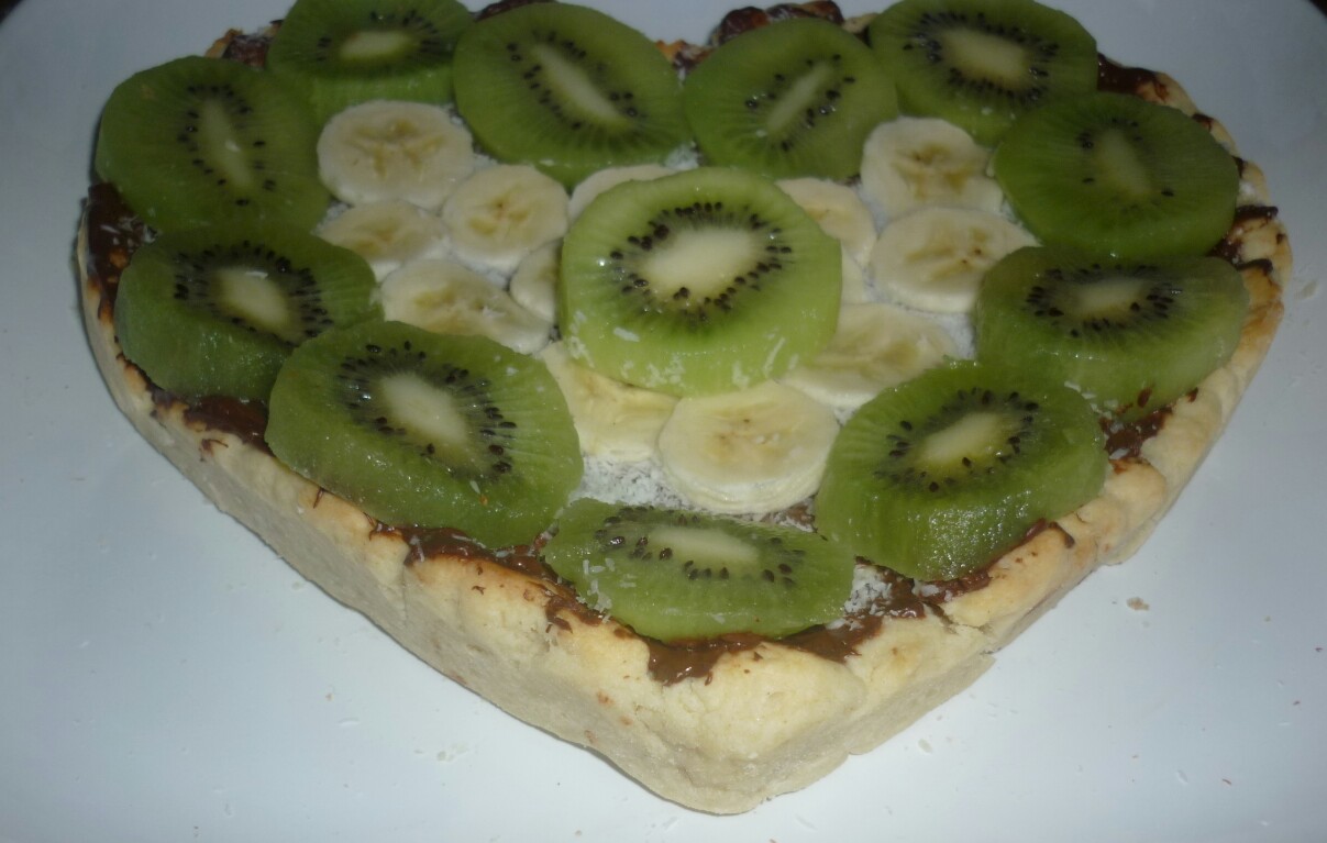 Tarta cu ciocolata, kiwi si banane by Tabita