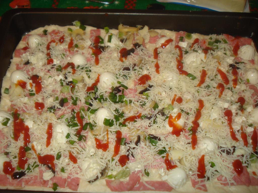 Pizza cu ''Miez de Lapte Delaco''