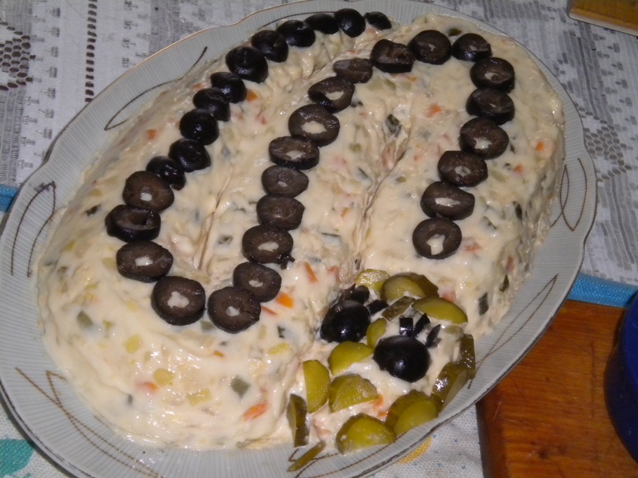 Salata de boeuf decorativa