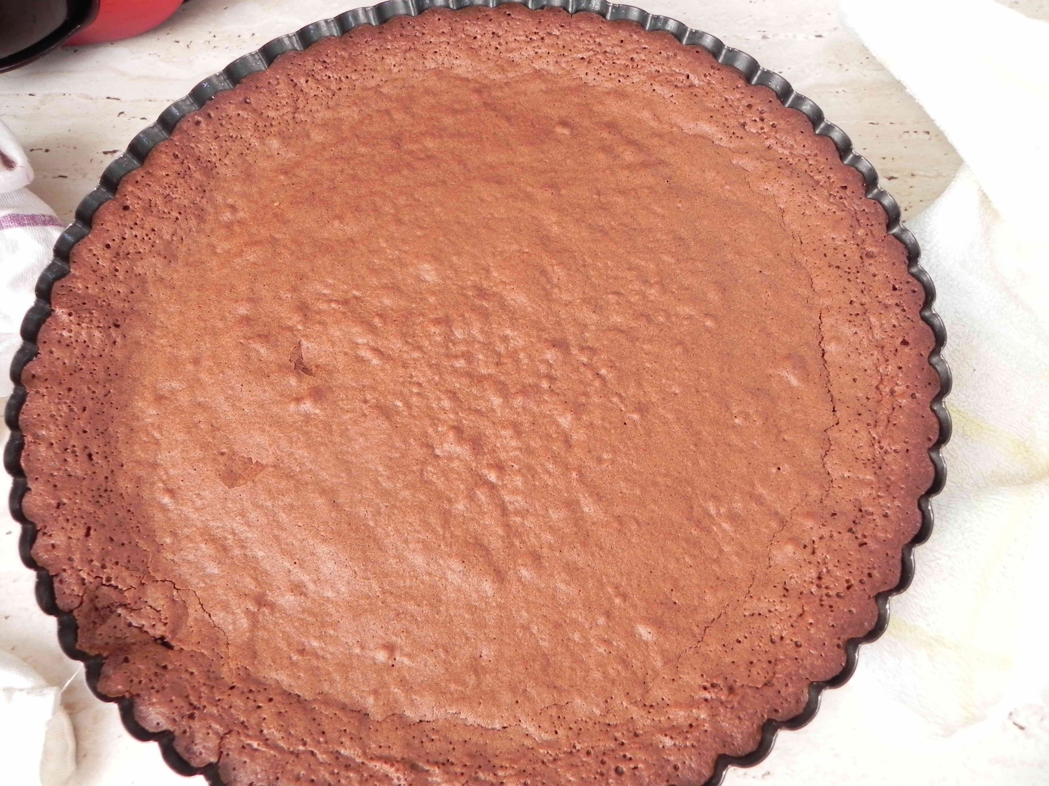 Tarta Brownie cu frisca si capsuni