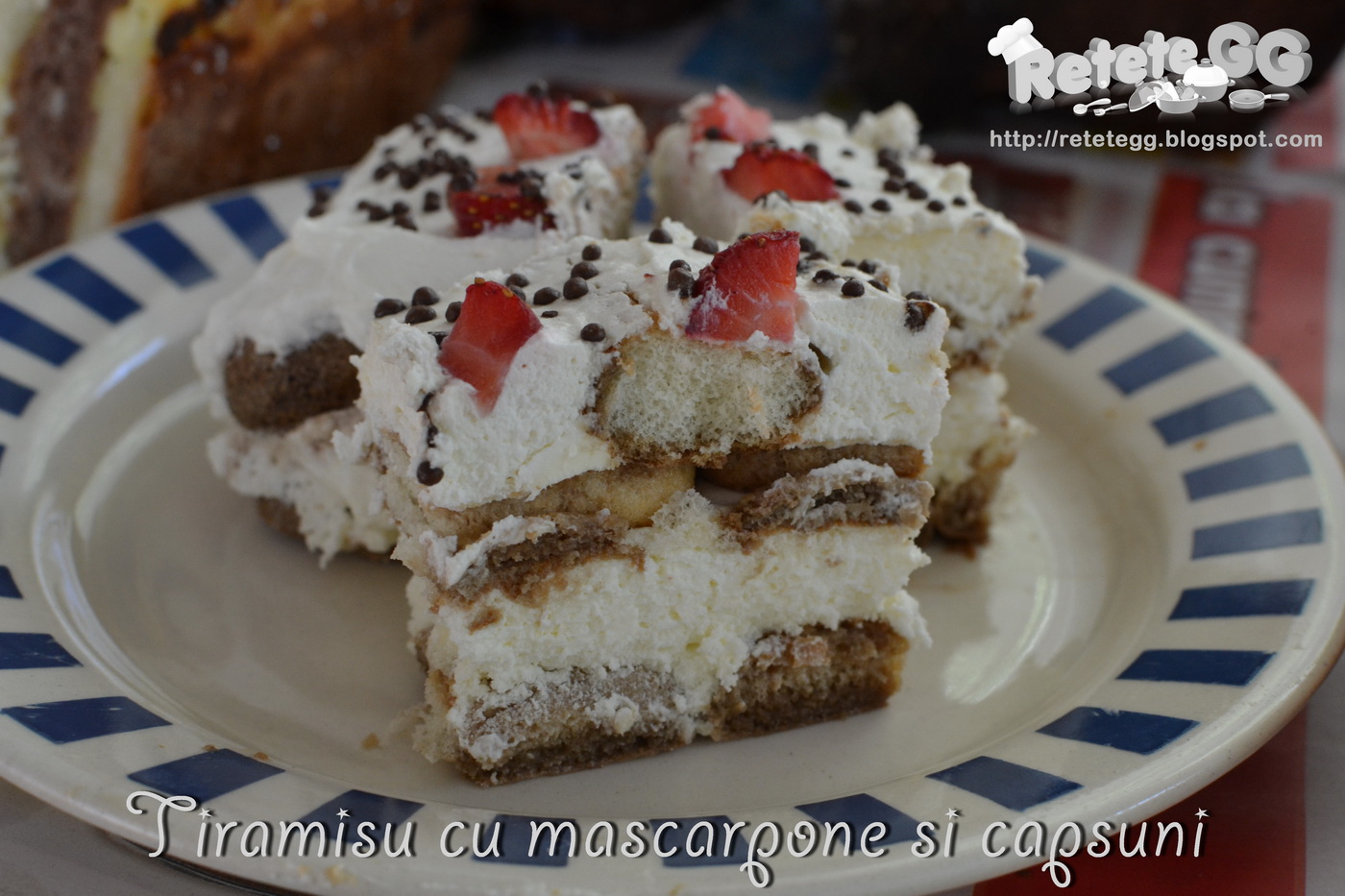 Tiramisu reteta cu mascarpone si capsuni