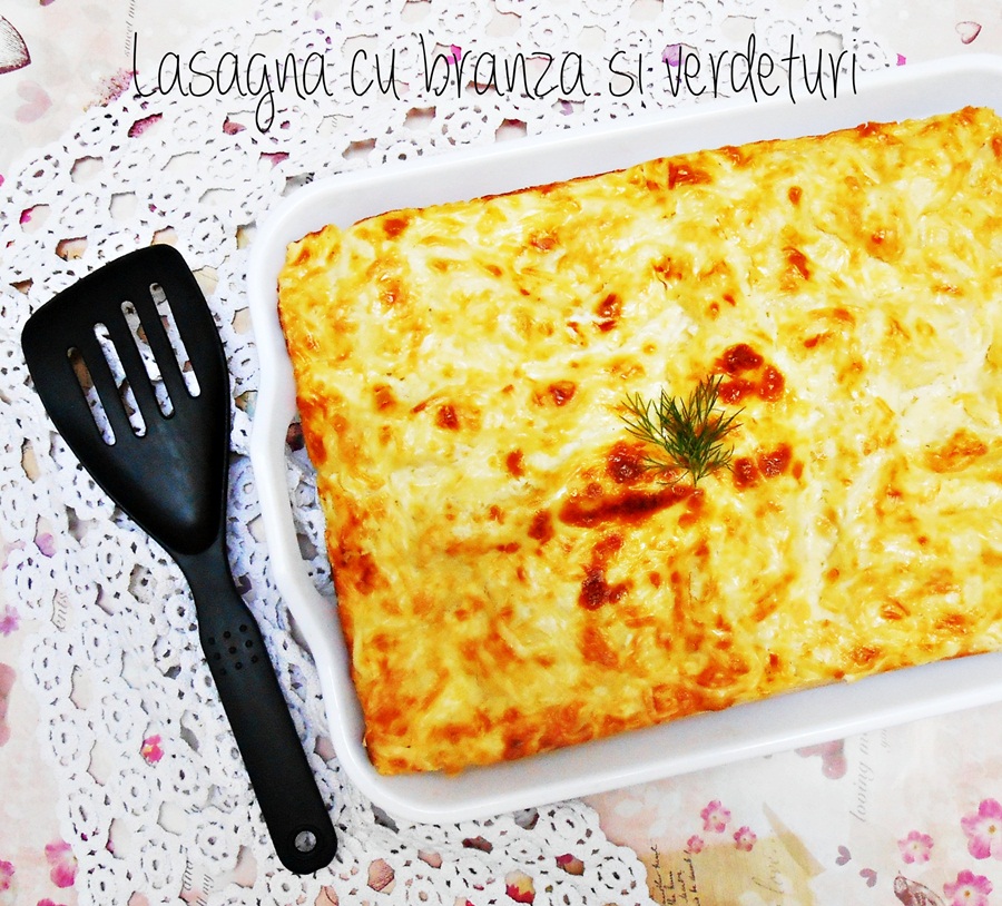 Lasagna cu branza si verdeturi