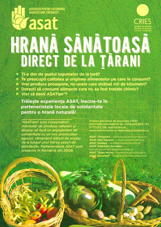 A.S.A.T - Asociatia pentru Sustinerea Agriculturii Tărănesti