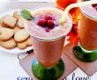 Smoothie de banane, caise si coacaze rosii-0