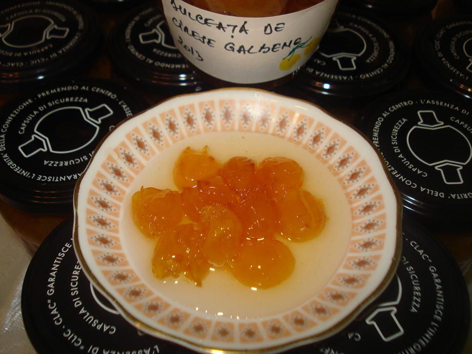 Dulceata de cirese galbene