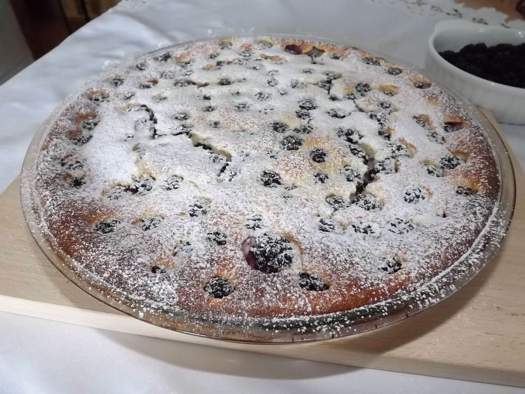 Tarta cu ricotta, mascarpone si mure