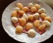 Bacon cu mozzarella si pepene galben-2