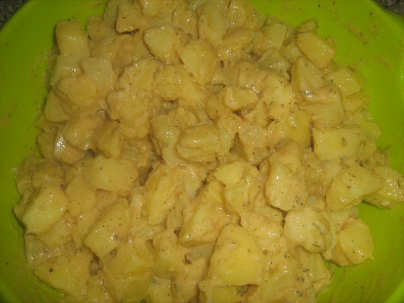 Cartofi in crusta de mustar