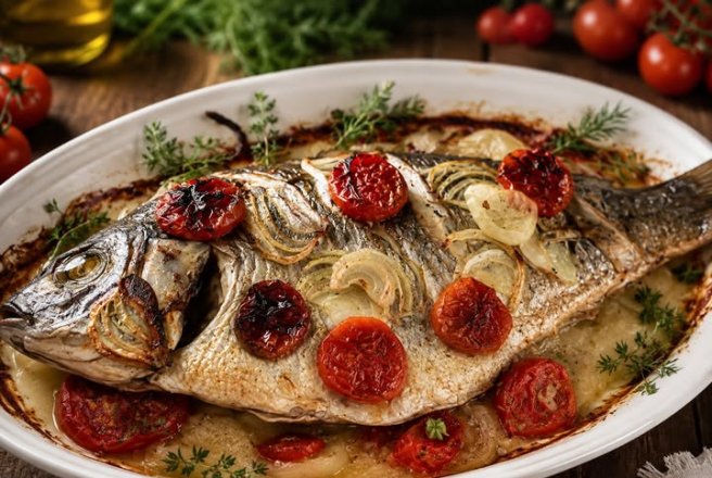 Peste Tilapia la cuptor cu legume
