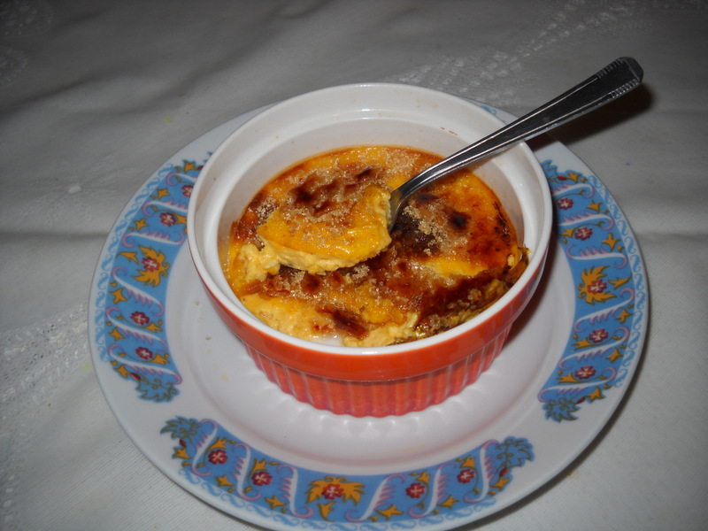 Creme brulee cu crema de bostan