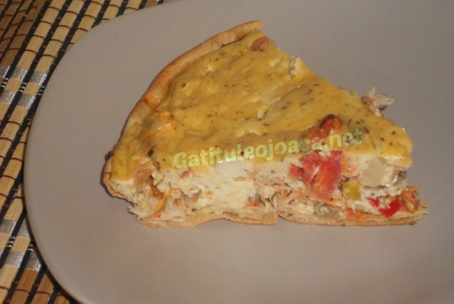 Quiche cu macrou si conopida