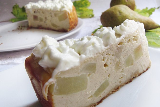 Cheesecake cu pere