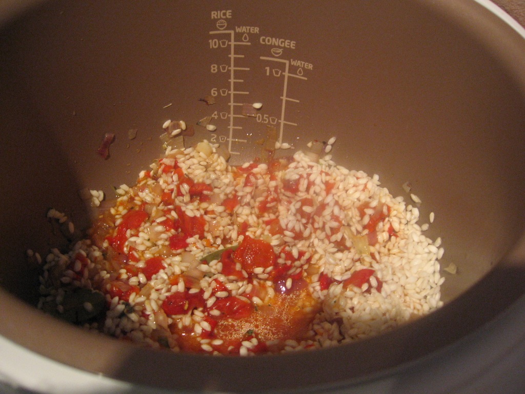 Risotto cu ardei copt, la Multicooker