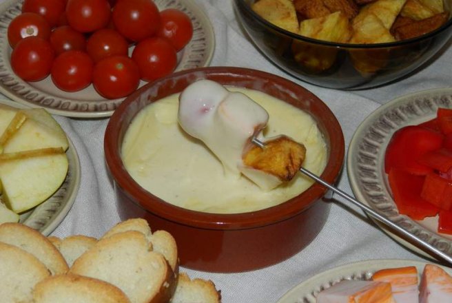 Cina cu branza fondue