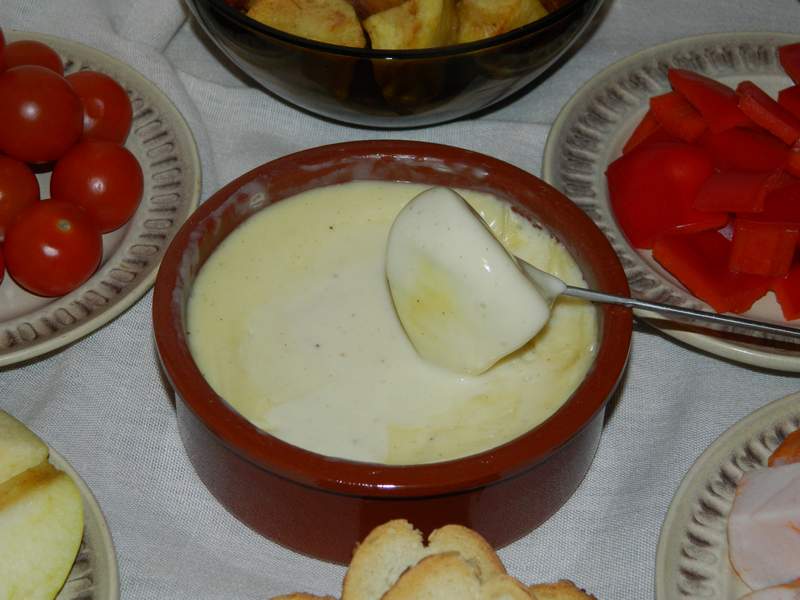 Cina cu branza fondue