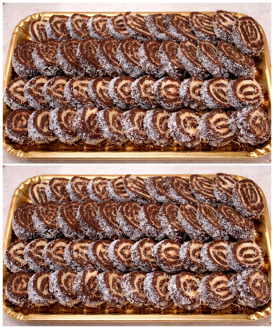 Rulada cu nuca de cocos si cacao (de post)